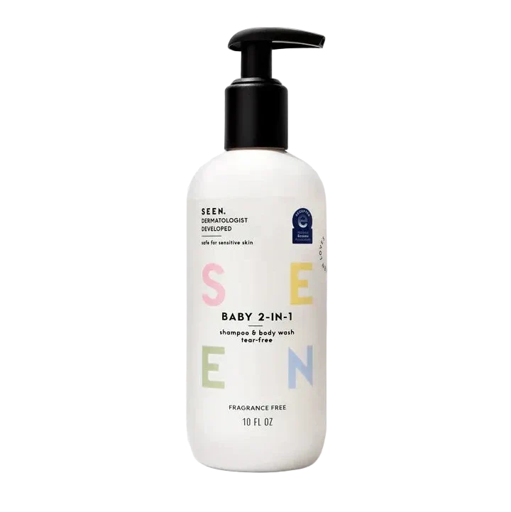 SEEN Baby 2-in-1 Shampoo & Body Wash, Fragrance Free